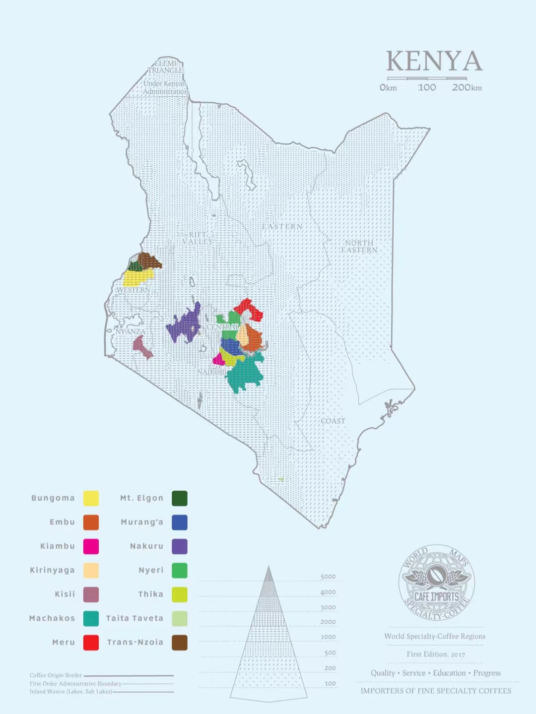 非洲肯尼亚咖啡产区介绍、咖啡豆品种及分级标准