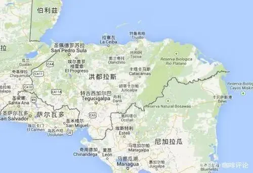 洪都拉斯地图