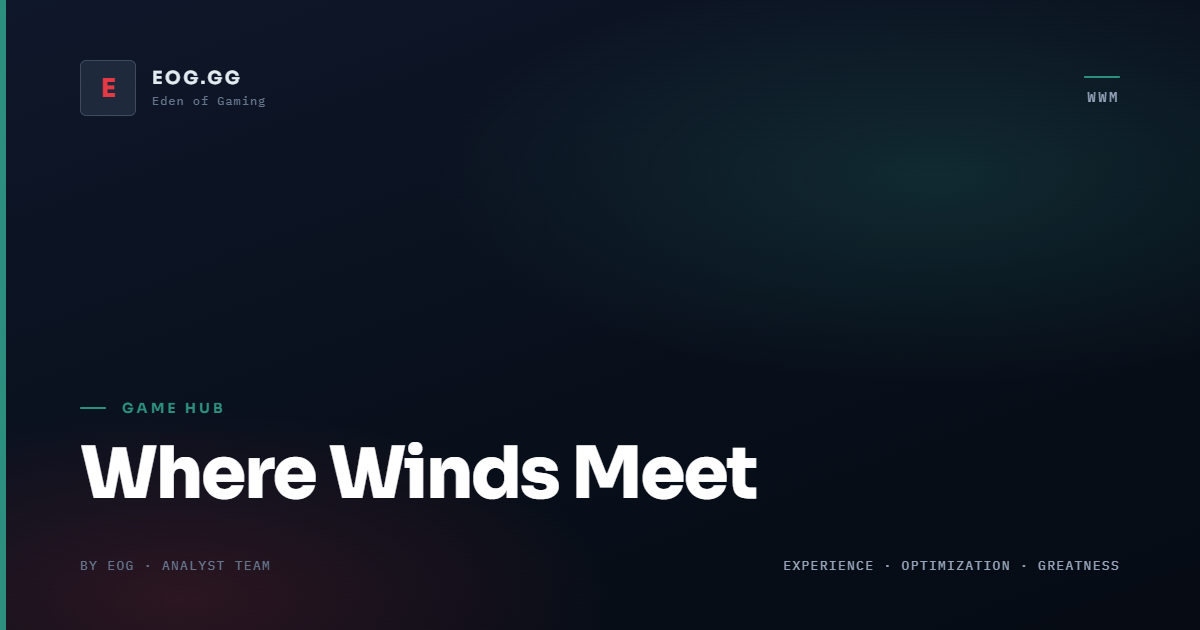 Where Winds Meet: Leveling, Breakthroughs & Gear Progression Guide